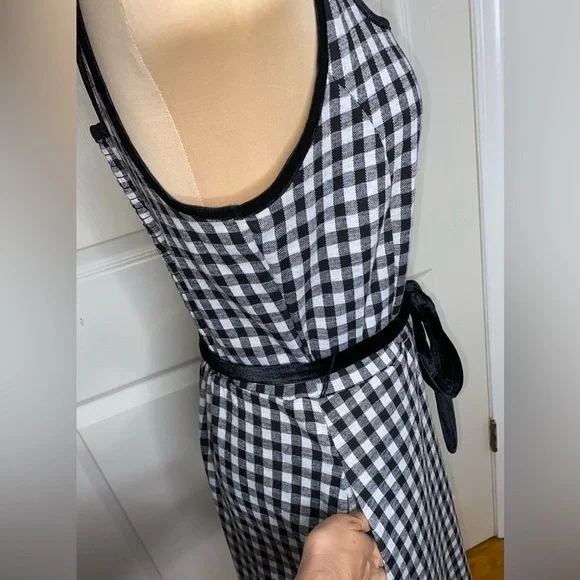 Draper James RSVP Gingham Dress Medium Sleeveless, Southern Charm Check Print - Picture 6 of 10